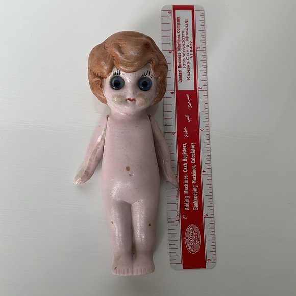 Vintage German Bisque Doll Glass Eye Articulate Arms - Picture 8 of 10